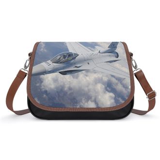 Generic Fighter Jet Airplane Womens Crossbody Bag Fashion Shoulder Handbags Message Tote Bag with Adjustable Strap