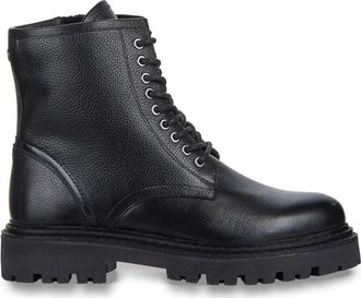 Marco Tozzi Zwarte enkellaarsjes voor vrouwen - Dames - Veterlaarzen - Zwart - 39 EU - Schoenen