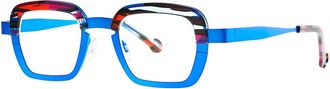Theo Eyewear Parachute - 011 Electruc Blue / Red Ecail Glasses