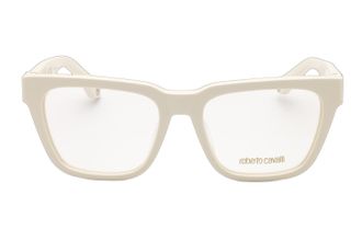 Roberto Cavalli VRC026M Acetate Rectangle Eyeglasses - White