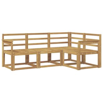 vidaXL Conjunto De Sof&aacute;s De Exterior 4 Pcs Blanco Vidaxl