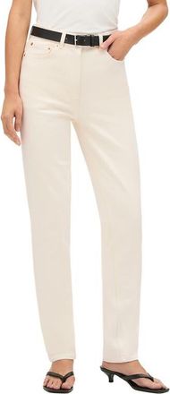 Another Tomorrow Slim Denim Pant in Ecru at Nordstrom, Size 42 32 It