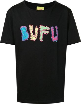 Amir Slama slogan-print cotton T-Shirt - unisex - Cotton - XGG - Black