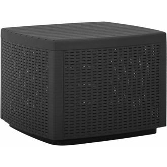 vidaXL Mesa De Jard&iacute;n Pl&aacute;stico Gris 53x53x40 Cm Vidaxl