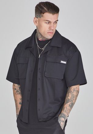 Siksilk Mens Black Flight Utility Shirt S