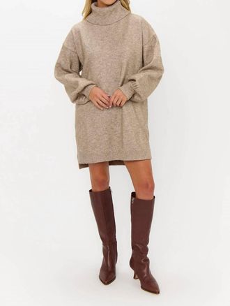 Show me your Mumu Chester Mini Sweater Dress In Oatmeal Knit