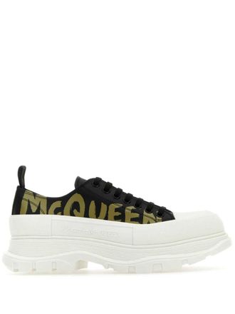Alexander McQueen Tread Slick lace-up sneakers - Black