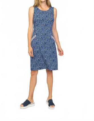 Habitat Travel Dot Dress In Navy