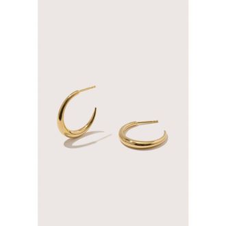 Otiumberg 14kt Gold Vermeil Graduated Hoops in Yellow Toned Gold at Nordstrom