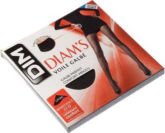 Dim Dim Diams Sheer Contour Womens Tights x1 Black 3XL