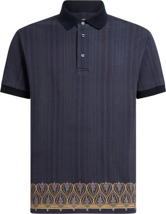 Etro Polo a righe - Blu