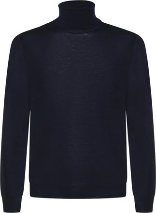 Mauro Ottaviani Truien & Vesten, Heren, Blauw, 2Xl, Wol, Wool Turtleneck