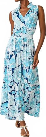 Lilly Pulitzer Amiria Maxi Dress In Capri Blue Rosanna
