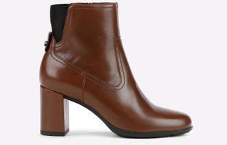 Geox Geoz New Annya Ankle Boots Womens - Brown - Size UK 7.5