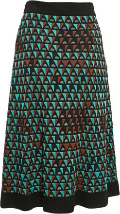 Missoni Gebreide rok met geometrisch patroon - Groen