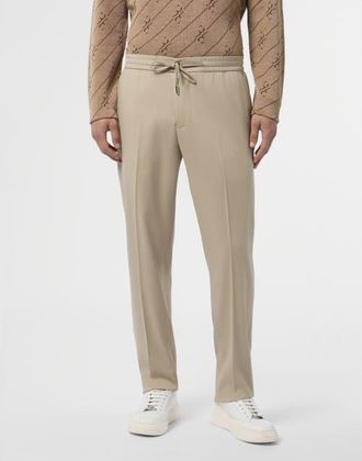 Billionaire Boys Club Wool Drawstring Trousers Men in Beige at Nordstrom, Size 56