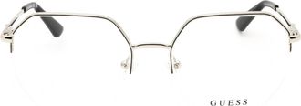 Guess GU2935 Round Metal Frame Eyeglasses - Gold