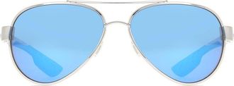 Costa 6S4006 Loreto Polarized 400605 Mens Sunglasses Silver Size 56