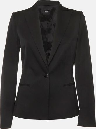 HUGO BOSS Boss By Hugo Boss Black Gabardine Tailored Blazer