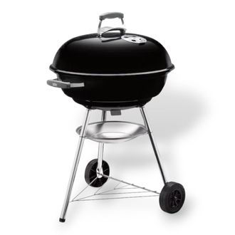 Weber Barbacoa De Carb&oacute;n Redonda Con Ruedas Y Parrilla De Acero Cromado Original Weber Compact Kettle - Tama&ntilde;o &Oslash;57 Cm