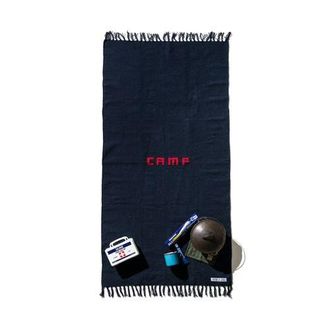Puebco Handloomed Recycled Yarn Camp Rug in Navy Blue at Nordstrom