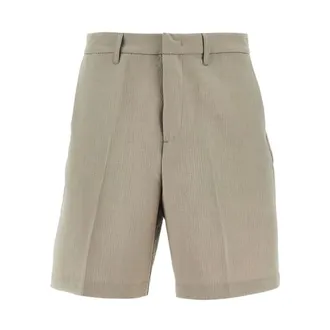 Emporio Armani Casual Shorts, male, Green, Size: XL Bermuda Caqui Vintage