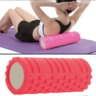 Trade Shop Trade Shop - Rullo Fitness Pilates Schiuma Tubo Esercizi Palestra Yoga Massaggi Schiena 33x14