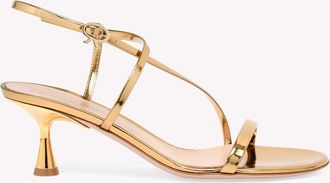 Gianvito Rossi Ascent Sandal 55 in Gold Calf Leather at Nordstrom, Size 36.5