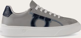 Ferragamo Men Gancini low cut sneaker Grey Size 10.5