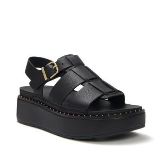 FitFlop Gen-FF Max Fisherman Sandals in All Black at Nordstrom, Size 10