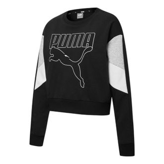 Puma (WMNS) PUMA Rebel Crew Neck Sweater Black 845607-01
