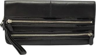 Coach Pre-owned Leren Clutch - Dames - Vintage Clutch - Zwart - ONE Size - Leer - Vintage