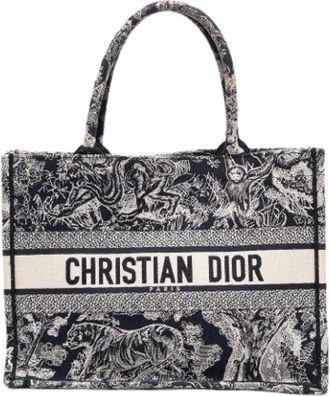 Dior Pre-owned Riviera Toile De Jouy Book Tote - Dames - Vintage Shopper - Blauw - ONE Size - Vintage
