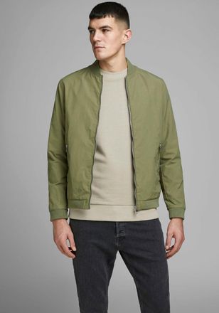 Jack & Jones Blouson JJERUSH mit Stehkragen und Reissverschlusstaschen ohne Kapuze unifarben, modisch, regular fit, Polyester