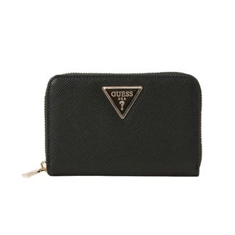 Guess Laurel II SLG Med Zip - Dames - Portefeuilles - Zwart - ONE Size - Leer - Accessoires