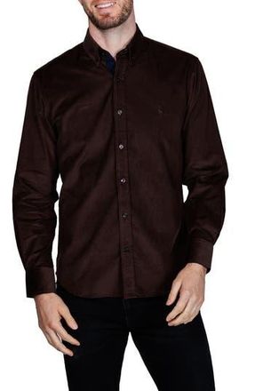 Tailorbyrd Corduroy Button-Up Shirt in Brown at Nordstrom Rack, Size Xx-Large