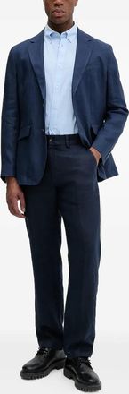 Hackett Blazer due bottoni in lino - Blu