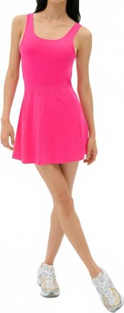 SPLITS59 Womens Martina Rigor Dress In Berry