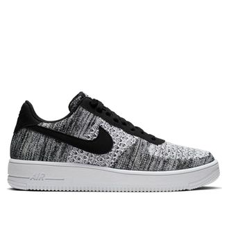 Nike Fitness, Heren, Grijs, 43 EU, Air Force 1 Flyknit Low 2.0