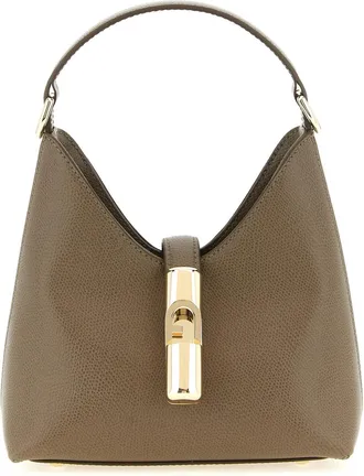Furla Taupe Iride Mini Shoulder Bag