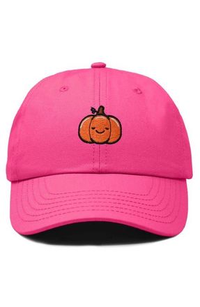 Dalix Baby Pumpkin Embroidered Dad Hat in Hot Pink at Nordstrom