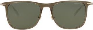 Montblanc 53mm Square Sunglasses in Brown Gold Green at Nordstrom Rack