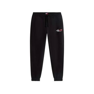 Tommy Jeans TJM Regular Signature Sweatpant - Heren - Broeken - Zwart - Maat: XS Katoen