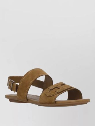 Hogan leather flat sandals