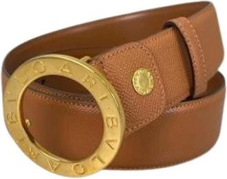 Bulgari Pre-owned Belts, male, Brown, Size: ONE SIZE Pre-owned Vintage Standard Belt
