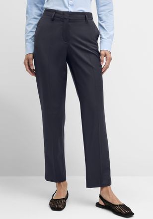 Cinque Anzughose CINQUE CIHAMELIN, Damen, Gr. 40, N-Gr, blau (dunkelblau), Web, Obermaterial: 53% Polyamid, 43% Schurwolle, 4% Elasthan, unifarben, schmal kn