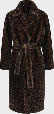 Gorski Reversible Leopard-Print Shearling Lamb Stroller With Belt