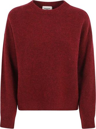 Max Mara Tuono Sweater - Dames - Ronde hals truien - Rood - L - Wol - Truien & Vesten