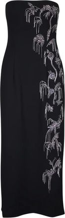 Lela Rose Abito senza spalline - Nero