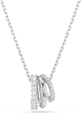 Swarovski Hyperbola Ring Pendant Necklace in White/Silver at Nordstrom
